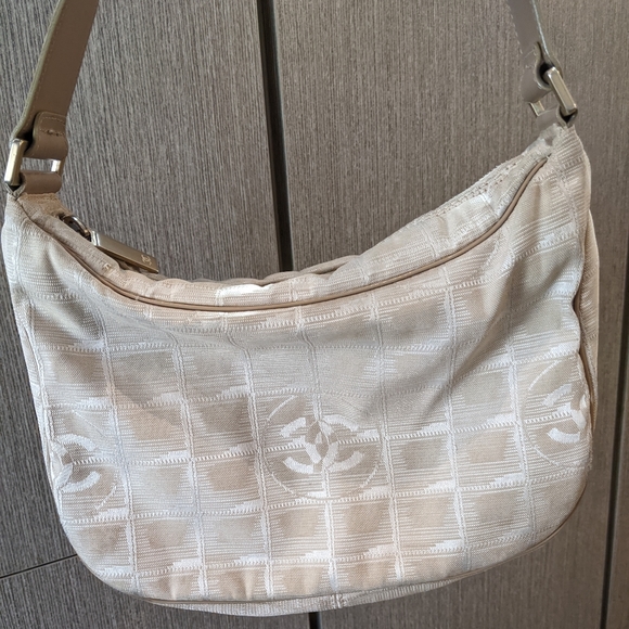 Chanel CC Travel Line Nylon Shoulder Bag